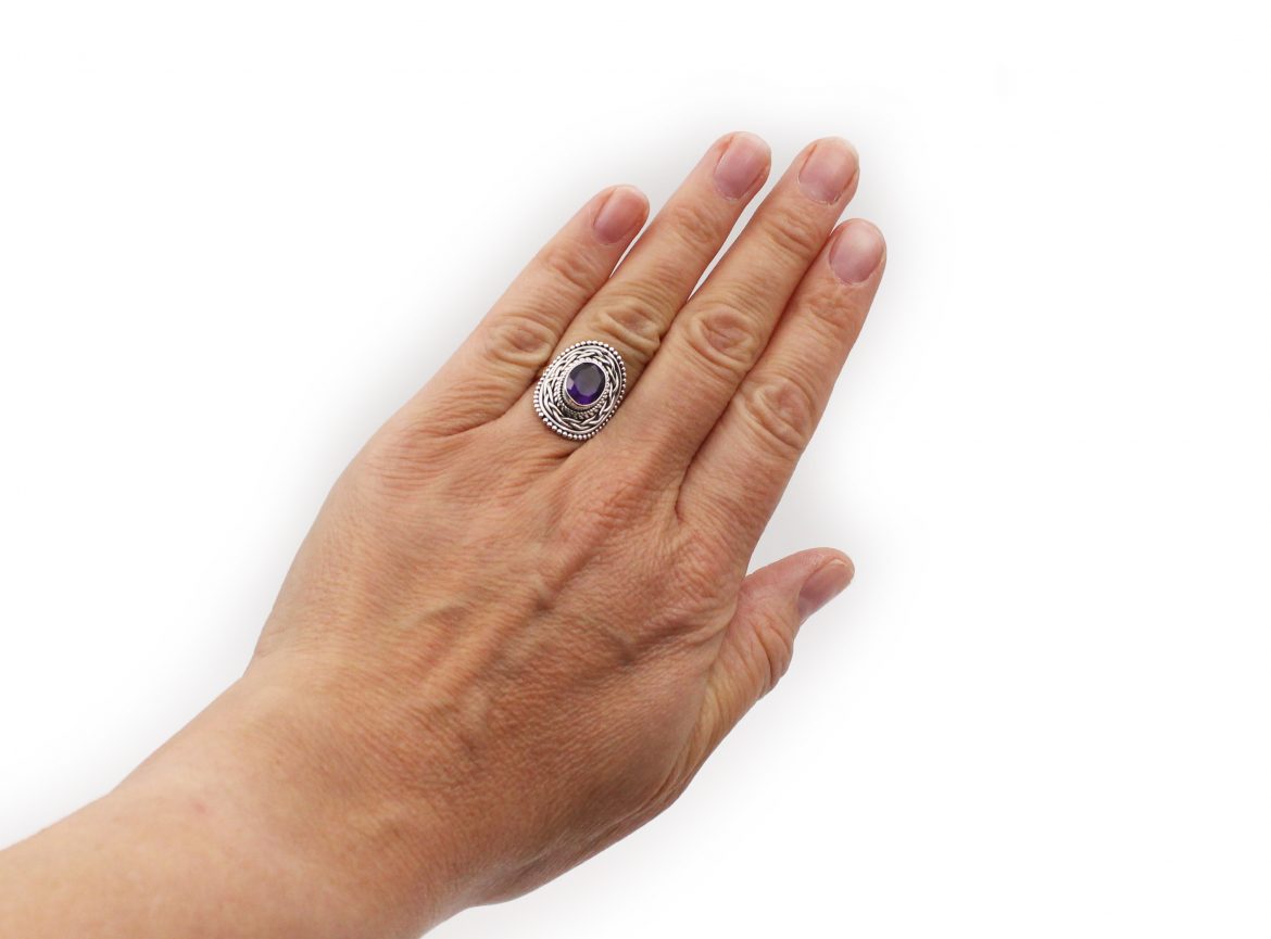 second hand amethyst rings