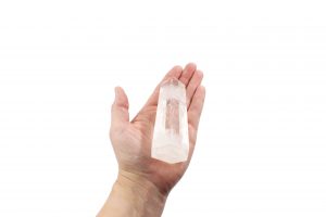 Prisme poli en quartz clair