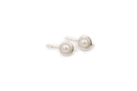 Pearl Sterling Silver Earrings - Crystal Dreams