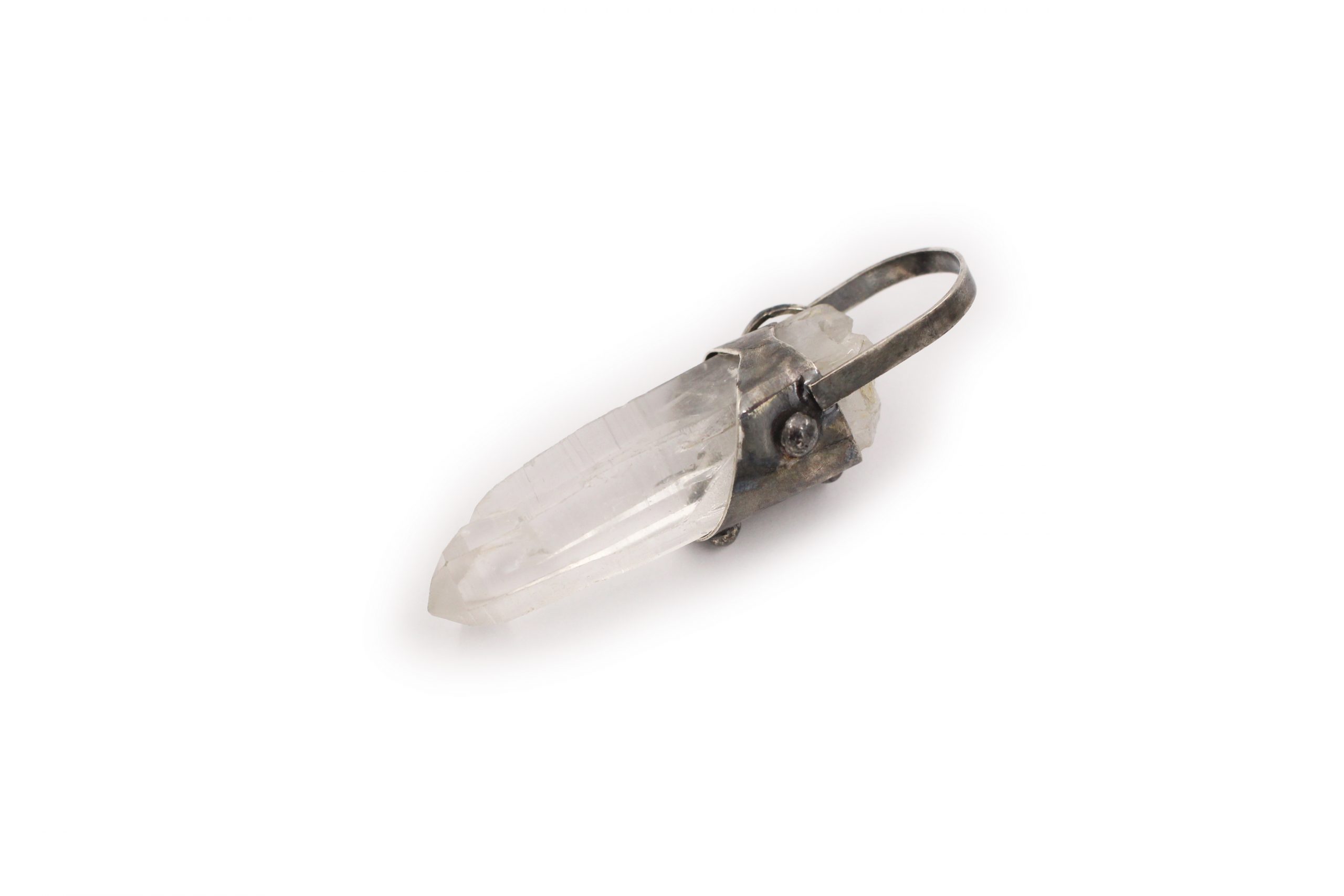 Quartz Point Viking Pendant Sterling Silver -Crystal Dreams
