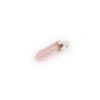 Rose Pink Quartz Polished Point Pendant Sterling Silver