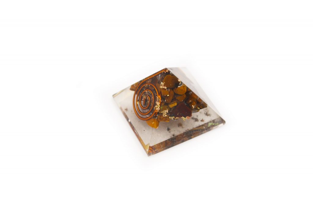 Orgonite Pyramid – Tiger Eye(S) -Crystal Dreams