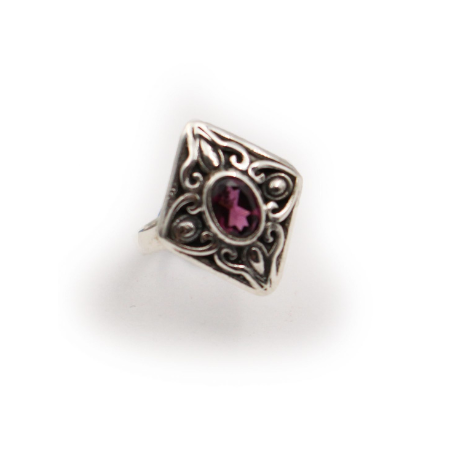 Pink Tourmaline Ring In Sterling Silver - Crystal Dreams