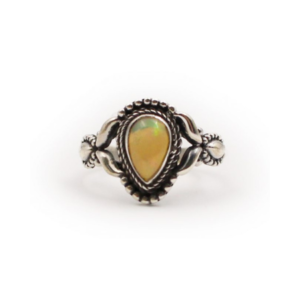Opal “Tear” Sterling Silver Ring