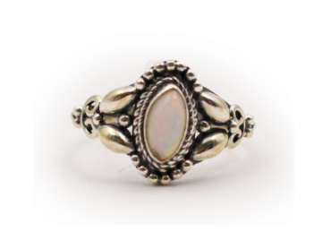 Opal Marquise Ring In Sterling Silver - Crystal Dreams