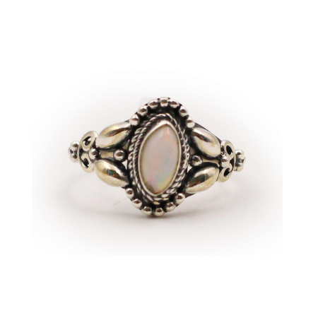 Opal Marquise Ring In Sterling Silver - Crystal Dreams