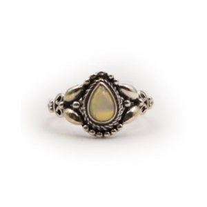 Opal “Pear” Sterling Silver Ring