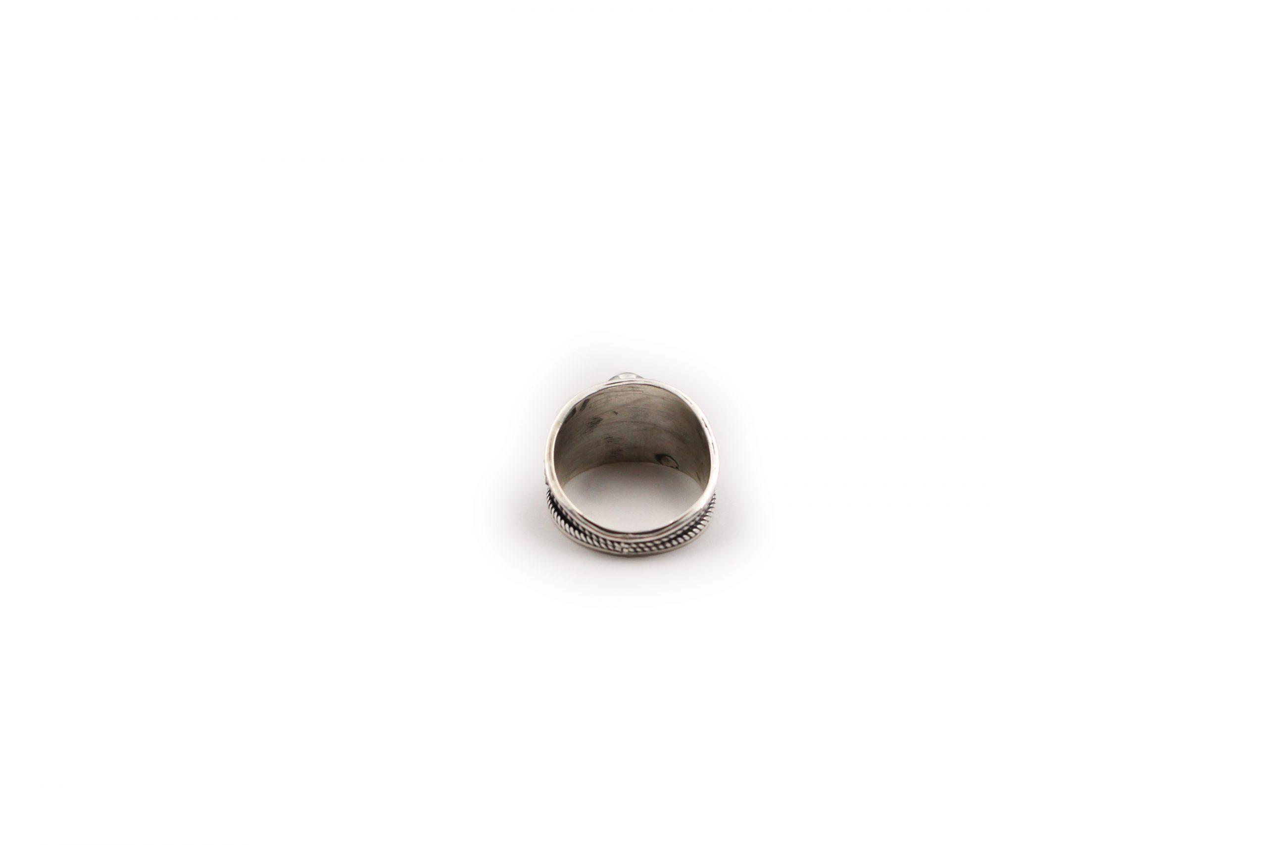 Opal Oval Ring In Sterling Silver