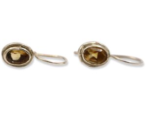 Citrine “Single” Sterling Silver Earrings