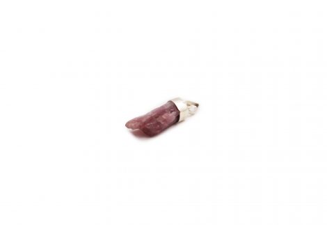 Pink Tourmaline ”Rough” Pendant Sterling Silver (S) - Crystal Dreams