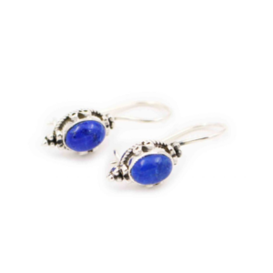 Lapis Lazuli “Petit” Sterling Silver Earrings