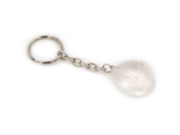 Keychain clear quartz- Crystal Dreams