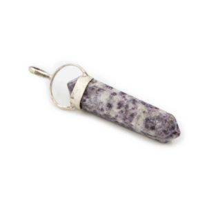 Lepidolite “Twin” Sterling Silver Pendant
