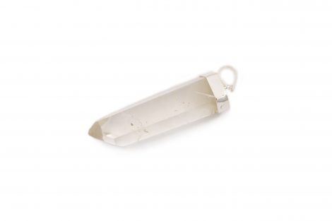 Polished Clear Quartz Point Pendant Sterling Silver - Crystal Dreams