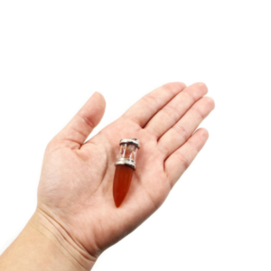 Pendentif “bullet” en cornaline