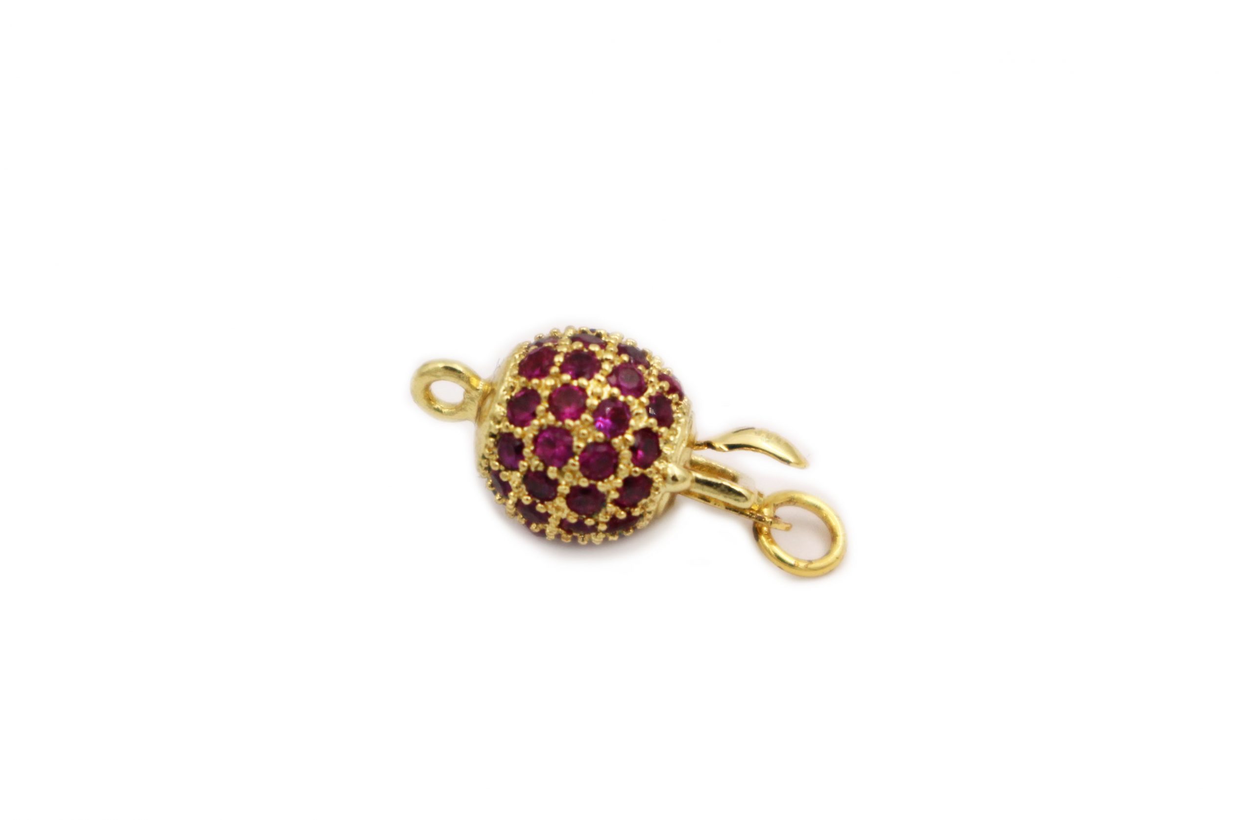 Charm - Round clasp Gold - Crystal Dreams