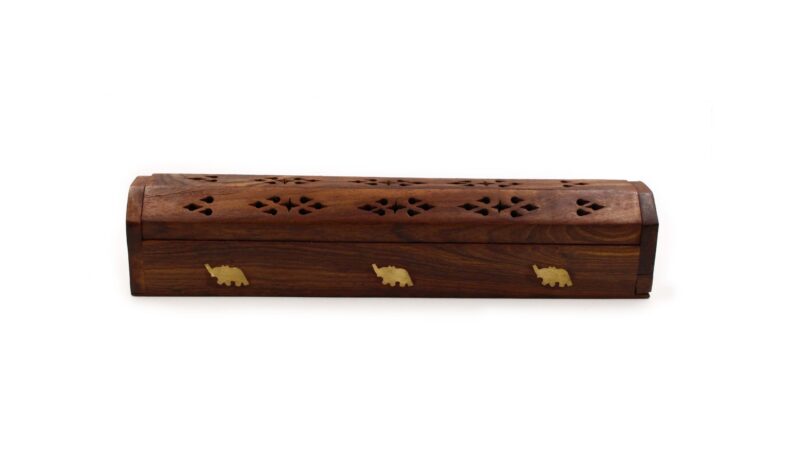 Elephant Wood Incense Chest Holder - Crystal Dreams