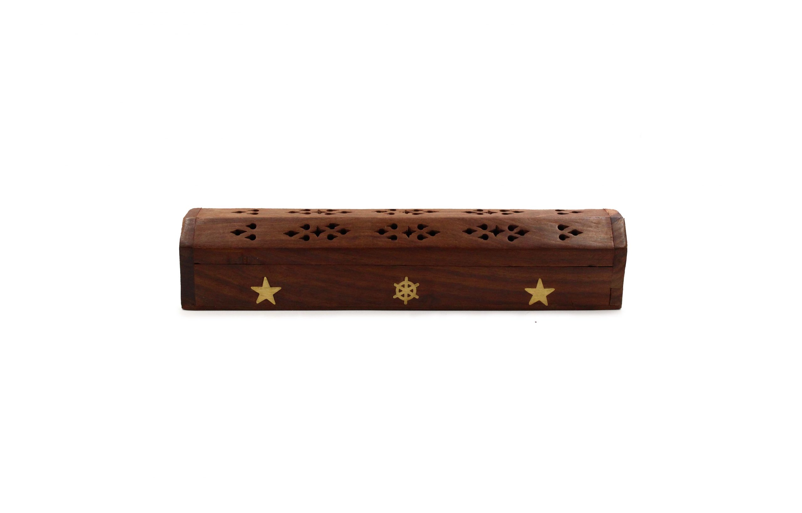 Stars _ Wheel Wood Incense Chest Holder - Crystal Dreams