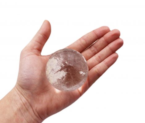 Clear Quartz Sphere (Hand) - Crystal Dreams