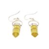 Yellow Fluorite Point Sterling Silver Earrings - Crystal Dreams