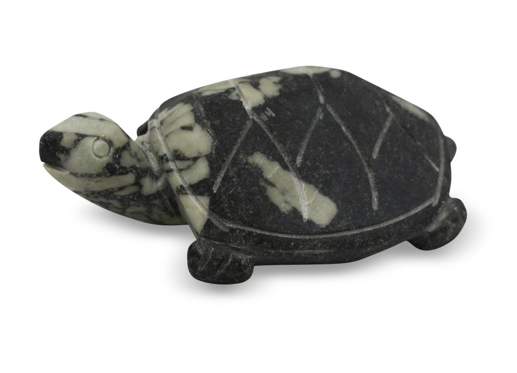 Chrysanthemum Turtle Carving - Crystal Dreams