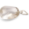 Clear Quartz Tumbled Sterling Silver Pendant - Sterling Silver