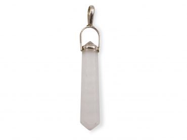 Selenite “Twin Point” Sterling Silver Pendant - Crystal Dreams