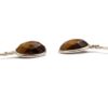 Tiger Eye "Faceted Cabochon" Sterling Silver Earrings - Crystal Dreams