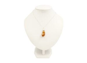 Citrine Rough Point Sterling Silver Pendant