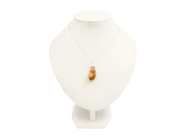 Citrine Rough Point Pendant Sterling Silver - Crystal Dreams