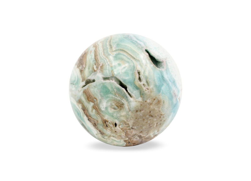 Blue Aragonite Sphere - Crystal Dreams