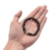 Black Agate Bracelet with Starfish Charm- Crystal Dreams