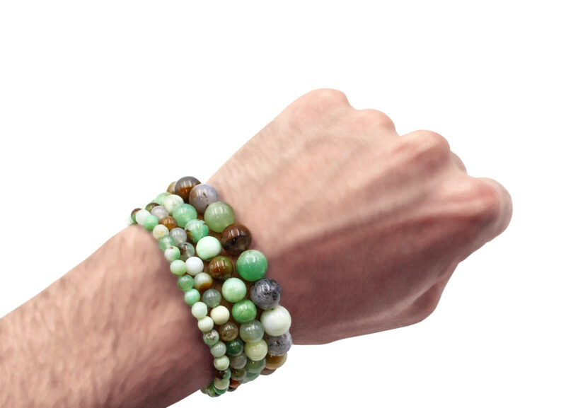 Chrysoprase bracelet (4 mm, 6 mm, 8 mm or 10 mm)