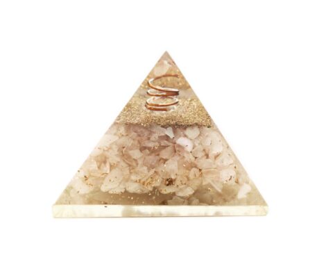 Pink Rose Quartz Orgone Pyramide - Orgonite (L) 60-70mm - Crystal Dreams