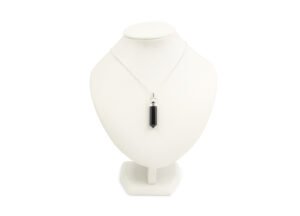 Black Onyx Twin Point Sterling Silver Pendant