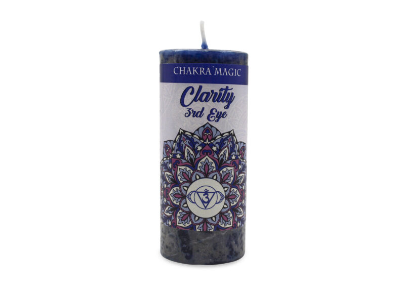 Clarity Spell Candle for the Third Eye Chakra - Crystal Dreams