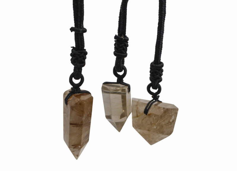 Rutilated Quartz Necklace Pendant - Crystal Dreams