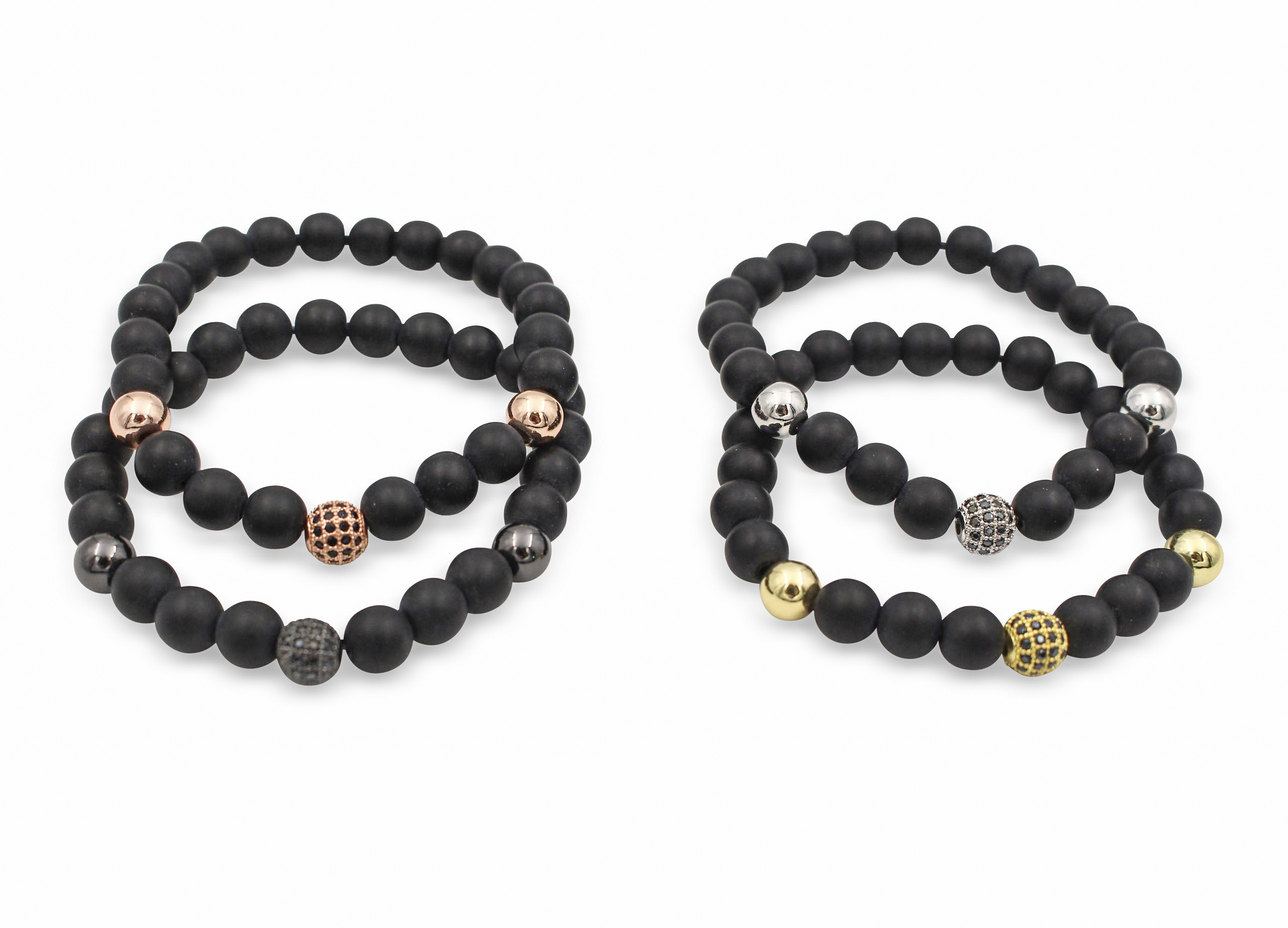 Black Agate Bracelet – Good Vibes Only Gems & Jewels