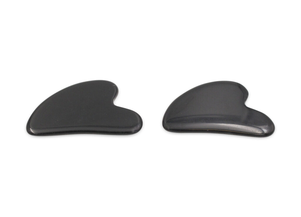 Black Obsidian Double Head Gua Sha - Crystal Dreams