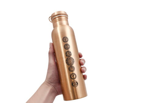 Chakras Copper water bottle - Crystal Dreams
