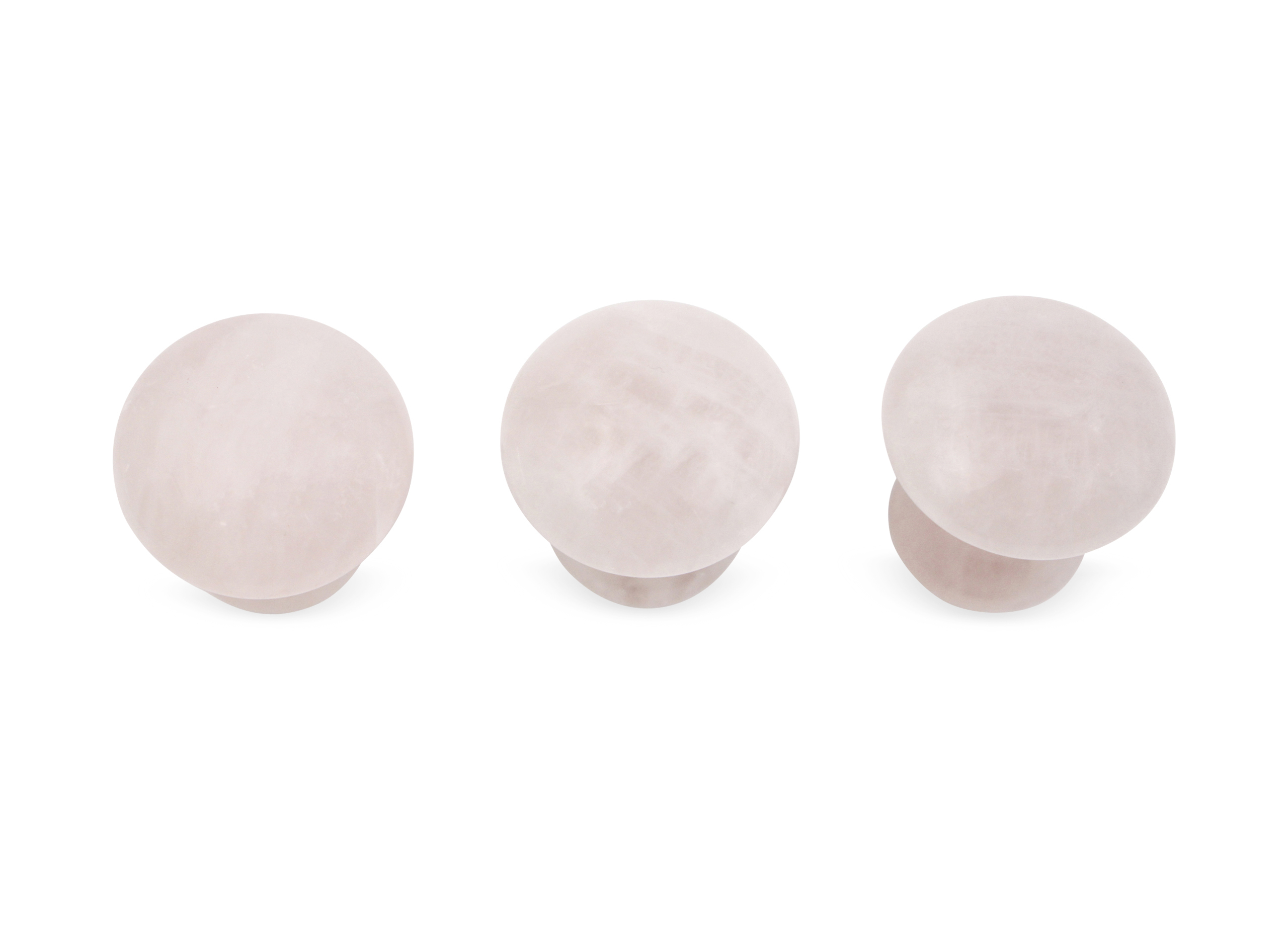 Rose quartz polished mushroom for massage (s) - Crystal Dreams