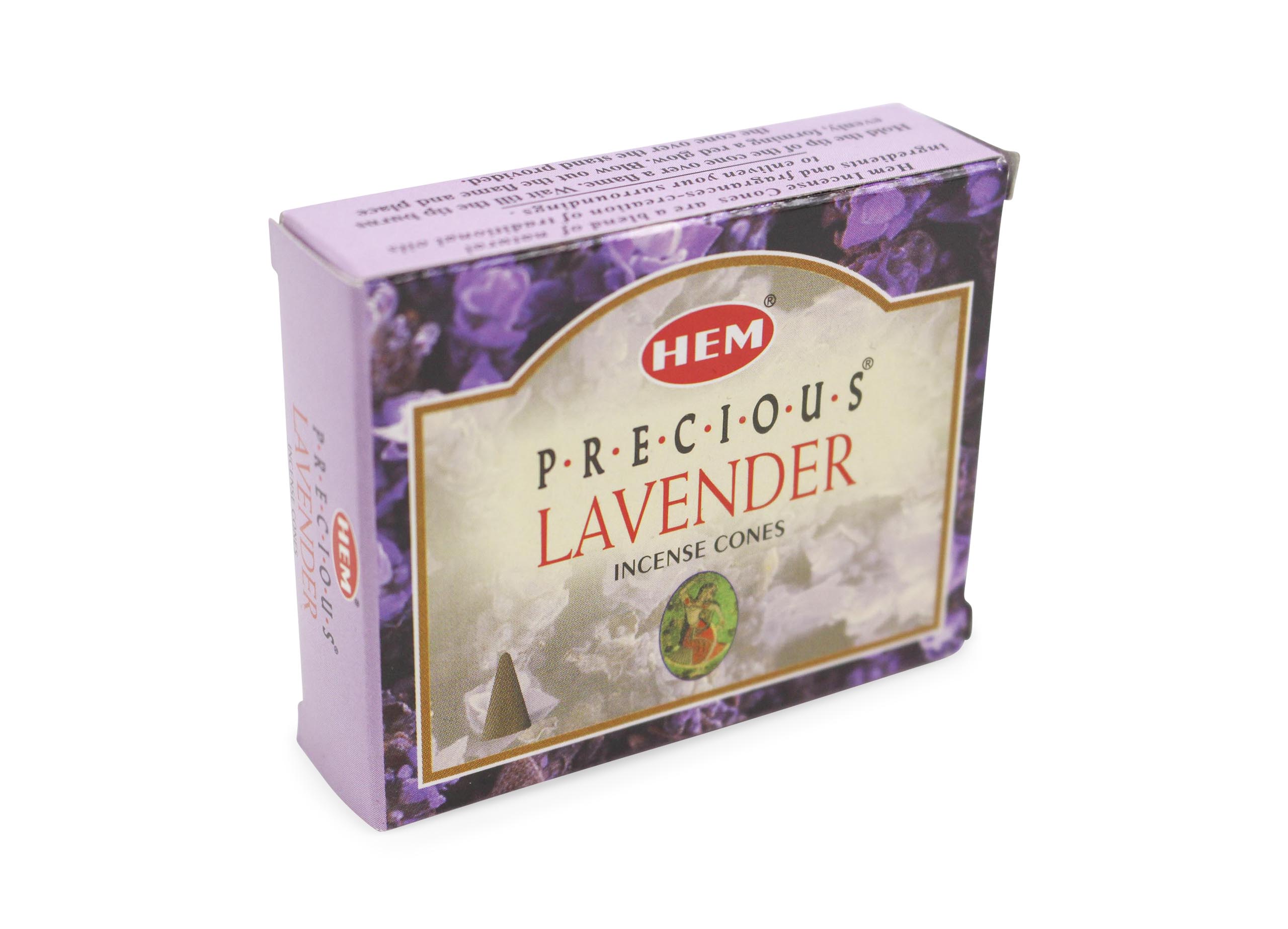 HEM Precious Lavender Incense Cone - Crystal Dreams