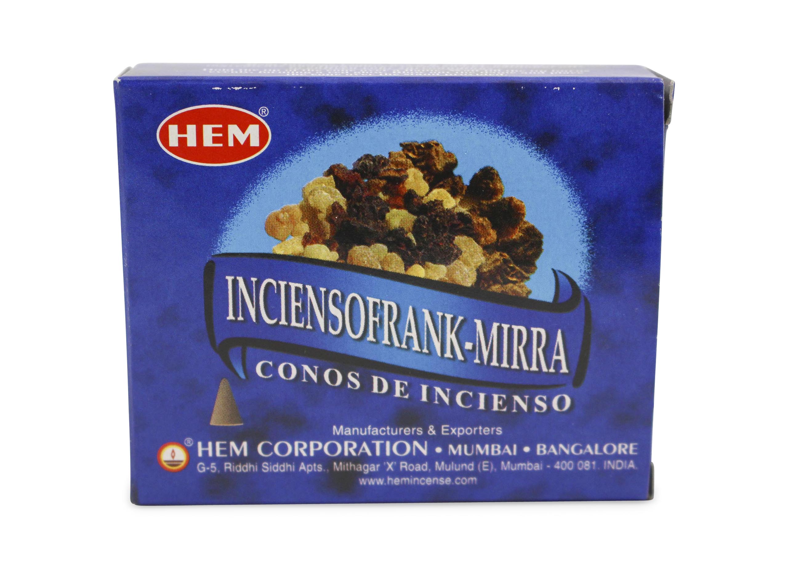 HEM Frankincense Myrrh Incense Cone - Crystal Dreams