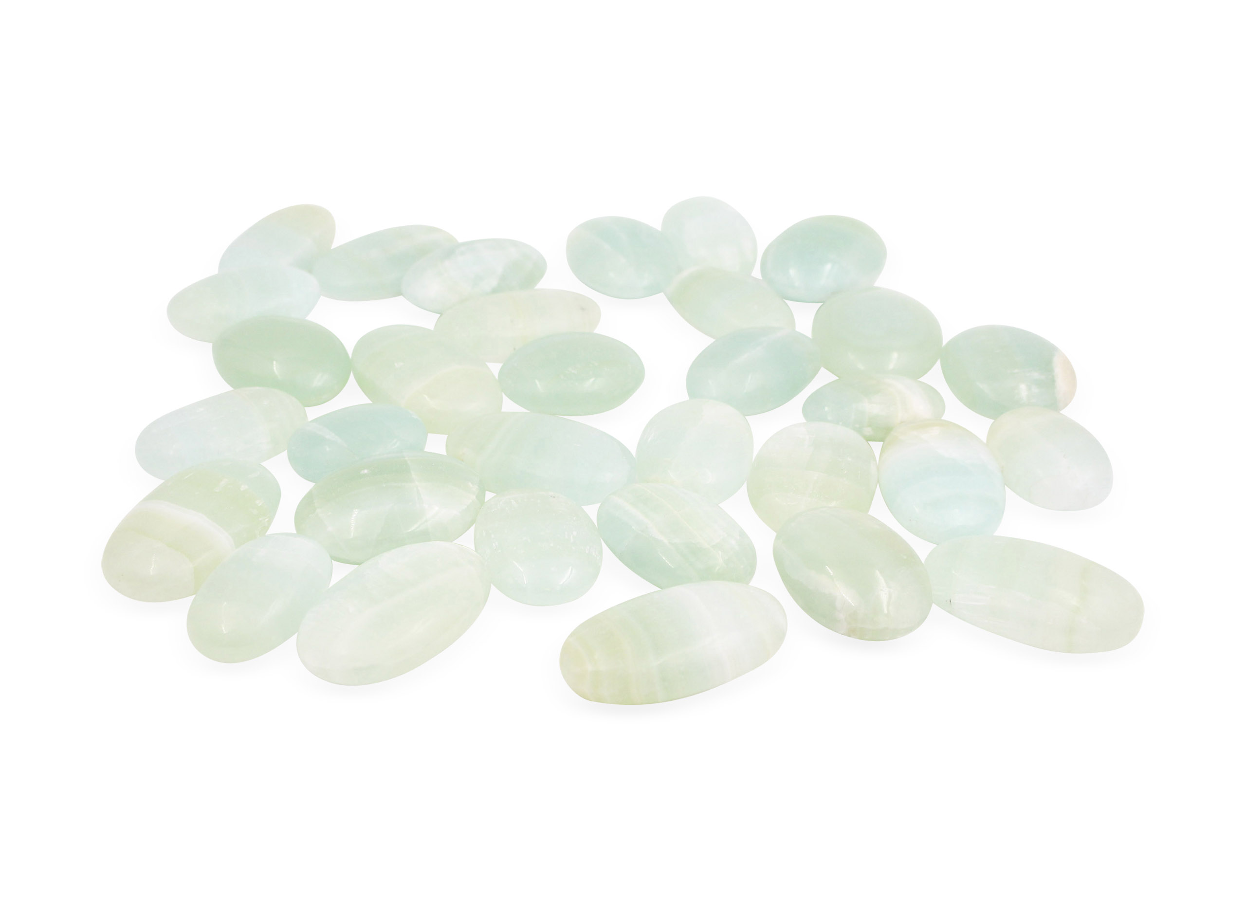 Green Calcite Palm Stone - Crystal Dreams