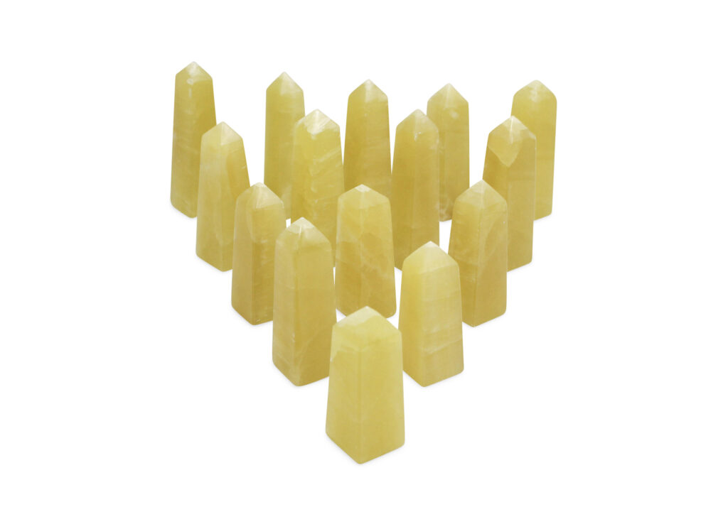 Yellow Calcite Prism - Crystal Dreams