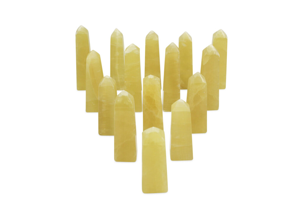 Yellow Calcite Prism - Crystal Dreams