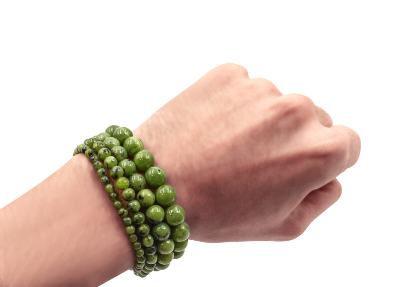 Bracelet en jade Canadien (4mm, 6mm, 8mm ou 10mm)