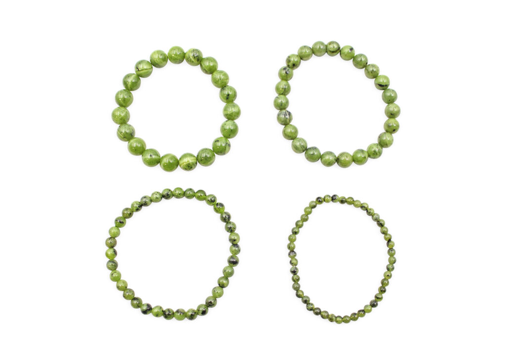 Canadian Jade bracelet (4mm, 6mm, 8mm, or 10mm) - Crystal Dreams