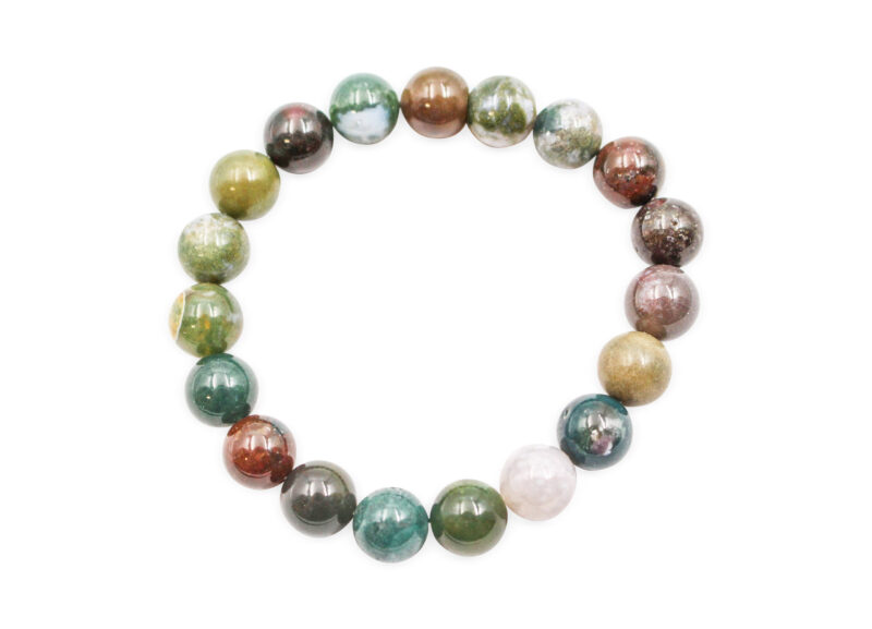 Indian Agate Bracelet (4mm, 6mm, 8mm, 10mm)