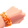 Orange Mixed Carnelian bracelet (4mm, 6mm, 8mm, or 10mm) - Crystal Dreams